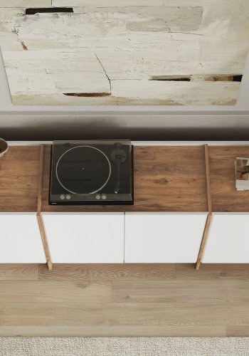 NORDV�RK Dorma - Hvitt, konsollbord i atlantisk furu