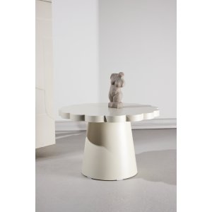 VENTURE DESIGN Krull sofabord ?70x45 cm - MDF beige