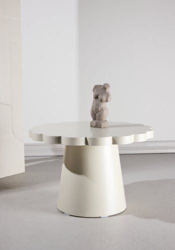 VENTURE DESIGN Krull sofabord, organisk - beige MDF (�70x45)