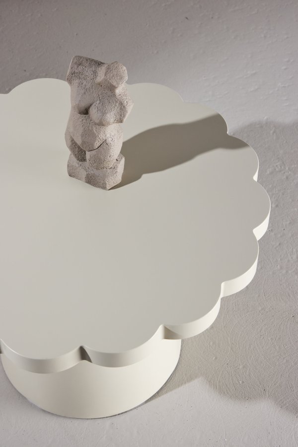 VENTURE DESIGN Krull sofabord ?70x45 cm - MDF beige