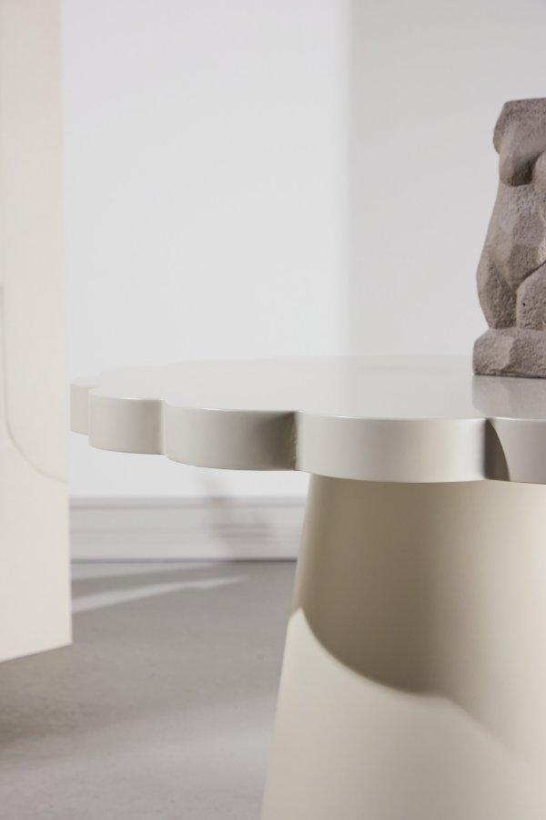 VENTURE DESIGN Krull sofabord ?70x45 cm - MDF beige