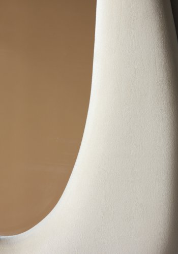 VENTURE DESIGN Louisville spejl 66x185 cm - MDF med beige stof / klart glas