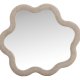 VENTURE DESIGN Kungsbacka veggspeil, organisk - speilglass og beige boucl� (70x70)