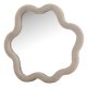 VENTURE DESIGN Kungsbacka veggspeil, organisk - speilglass og beige boucl� (70x70)
