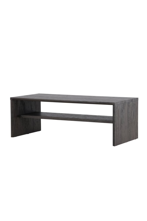 VENTURE DESIGN Telemarket sofabord 110x50x38 cm - MDF med sort 3D-papir