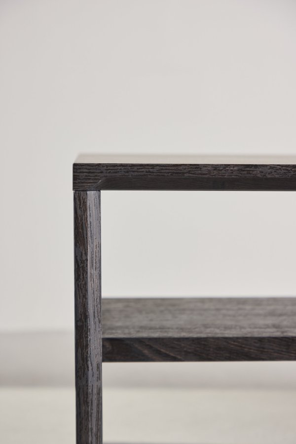 VENTURE DESIGN Telemarket sofabord 110x50x38 cm - MDF med sort 3D-papir