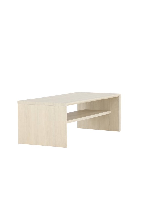 VENTURE DESIGN Telemarket sofabord 110x50x38 cm - MDF med hvidvasket 3D-papir