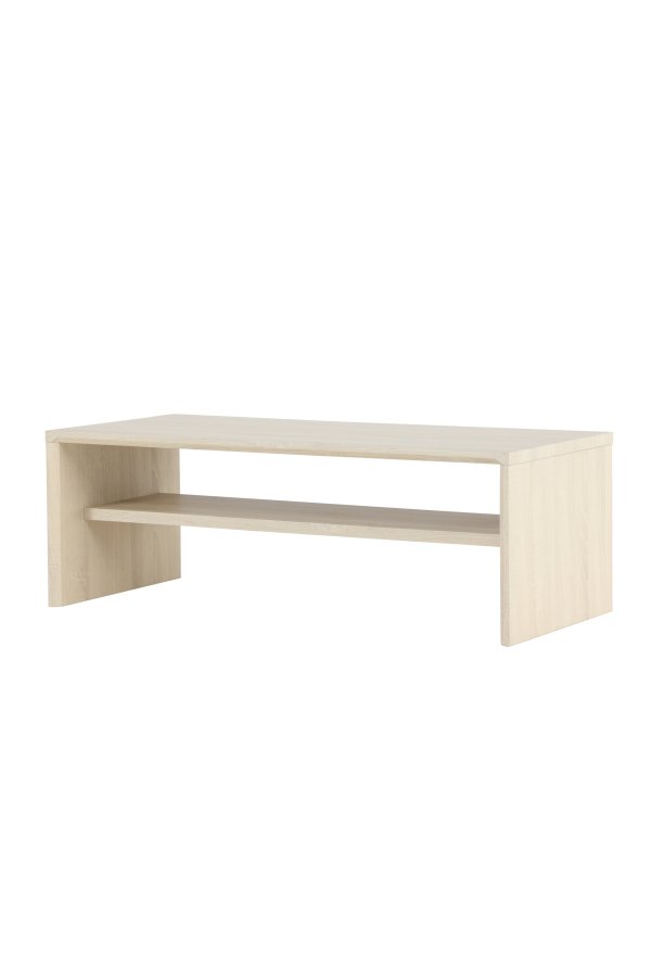 VENTURE DESIGN Telemarket sofabord 110x50x38 cm - MDF med hvidvasket 3D-papir