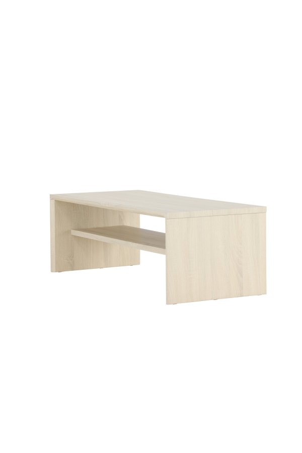 VENTURE DESIGN Telemarket sofabord 110x50x38 cm - MDF med hvidvasket 3D-papir