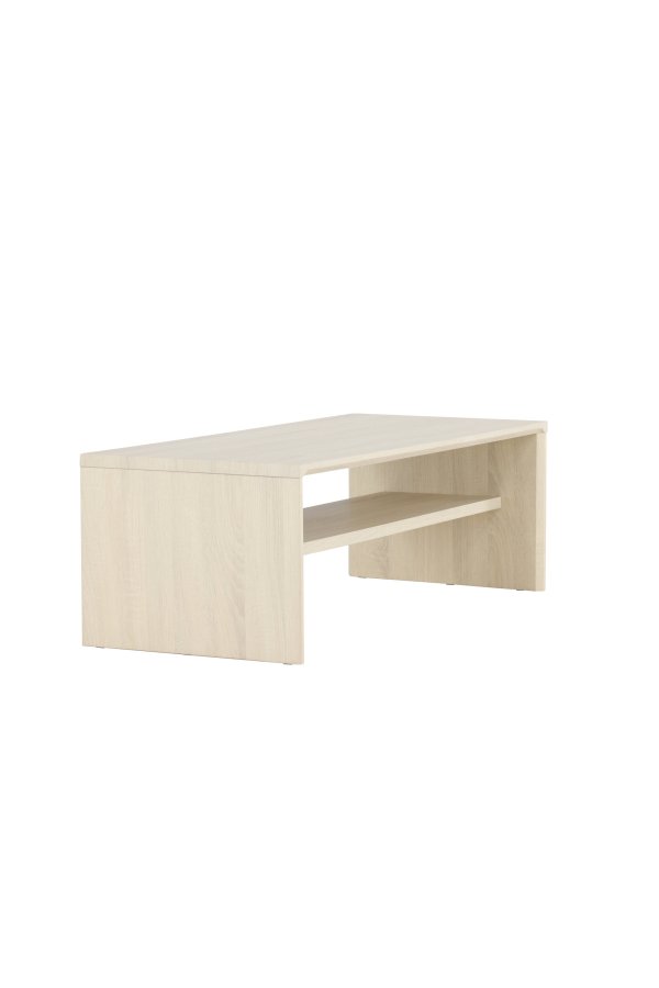 VENTURE DESIGN Telemarket sofabord 110x50x38 cm - MDF med hvidvasket 3D-papir