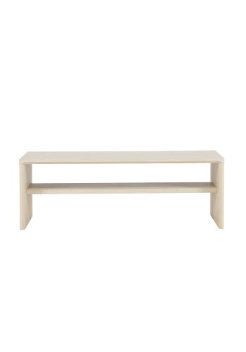 VENTURE DESIGN Telemarket sofabord 110x50x38 cm - MDF med hvidvasket 3D-papir