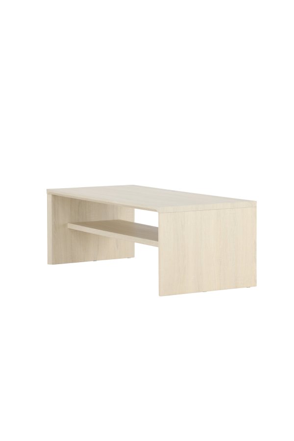VENTURE DESIGN Telemarket sofabord 110x50x38 cm - MDF med hvidvasket 3D-papir
