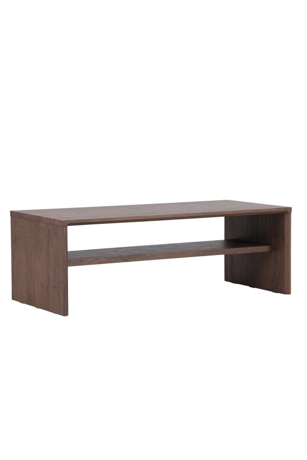 VENTURE DESIGN Telemarket sofabord 110x50x38 cm - MDF med mocca 3D-papir