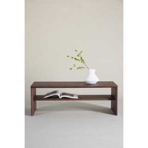 VENTURE DESIGN Telemarket sofabord 110x50x38 cm - MDF med mocca 3D-papir