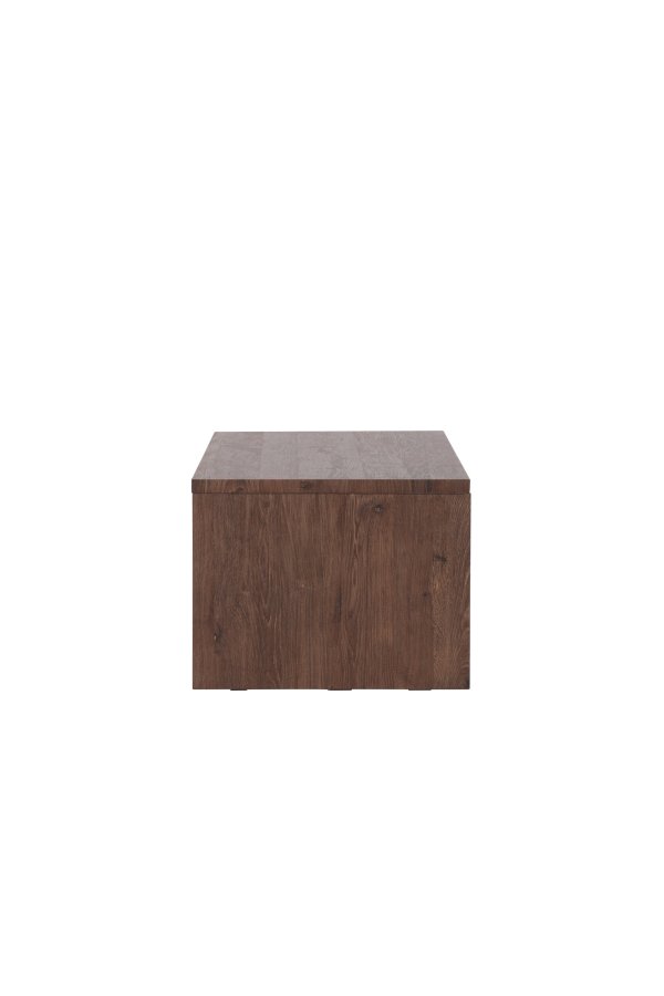 VENTURE DESIGN Telemarket sofabord 110x50x38 cm - MDF med mocca 3D-papir