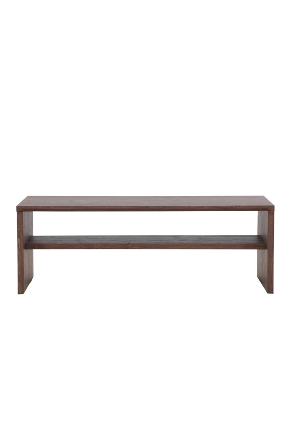VENTURE DESIGN Telemarket sofabord 110x50x38 cm - MDF med mocca 3D-papir