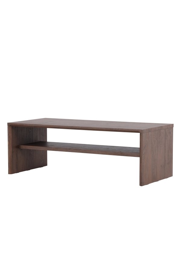 VENTURE DESIGN Telemarket sofabord 110x50x38 cm - MDF med mocca 3D-papir