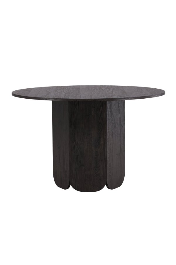 VENTURE DESIGN Tekla spisebord, rund - sort 3D-papir (�120x75)