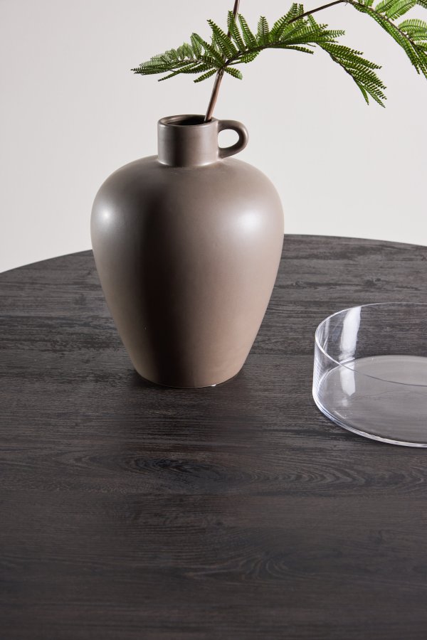 VENTURE DESIGN Tekla spisebord, rund - sort 3D-papir (�120x75)