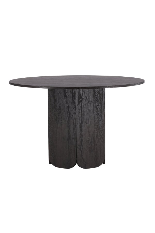 VENTURE DESIGN Tekla spisebord, rund - sort 3D-papir (�120x75)