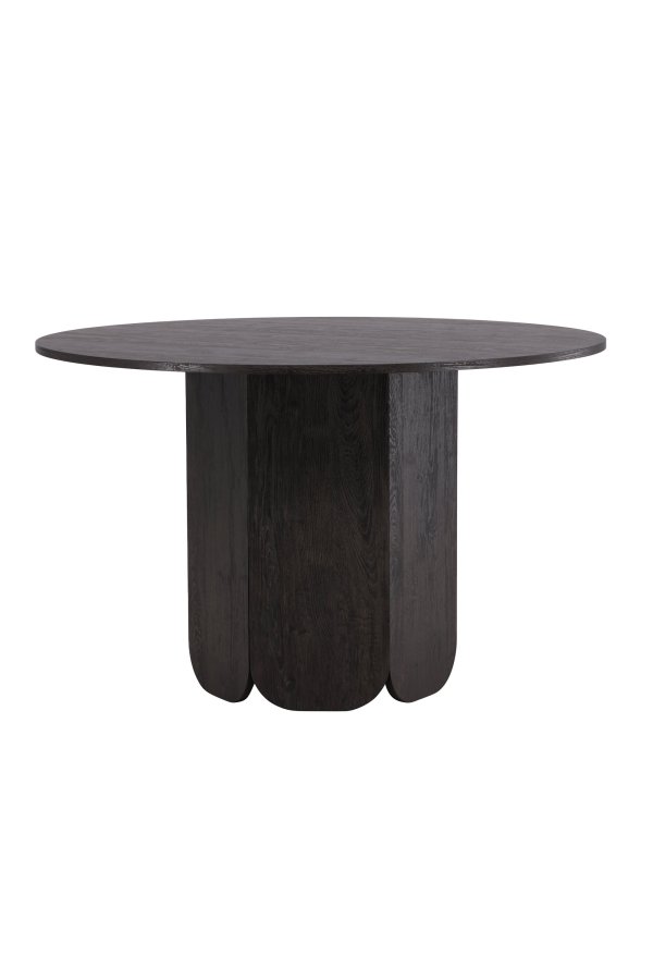 VENTURE DESIGN Tekla spisebord, rund - sort 3D-papir (�120x75)