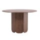 VENTURE DESIGN Tekla spisebord, rund - mocca 3D-papir (�120x75)