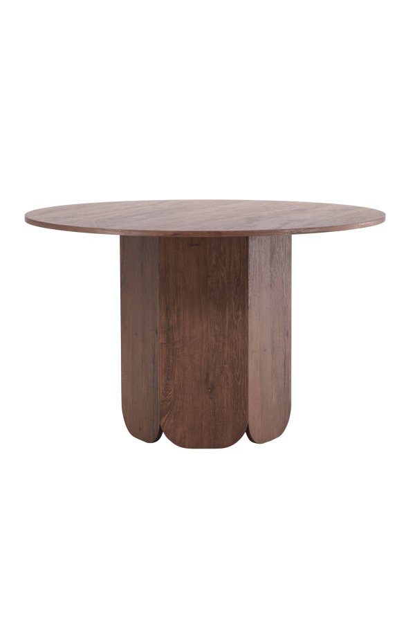 VENTURE DESIGN Tekla spisebord, rund - mocca 3D-papir (�120x75)