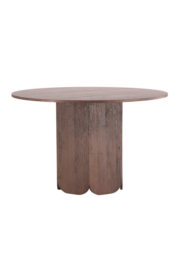VENTURE DESIGN Tekla spisebord, rund - mocca 3D-papir (�120x75)