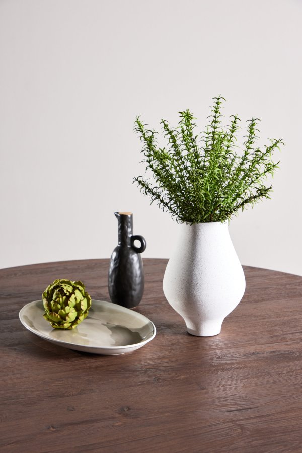 VENTURE DESIGN Tekla spisebord, rund - mocca 3D-papir (�120x75)