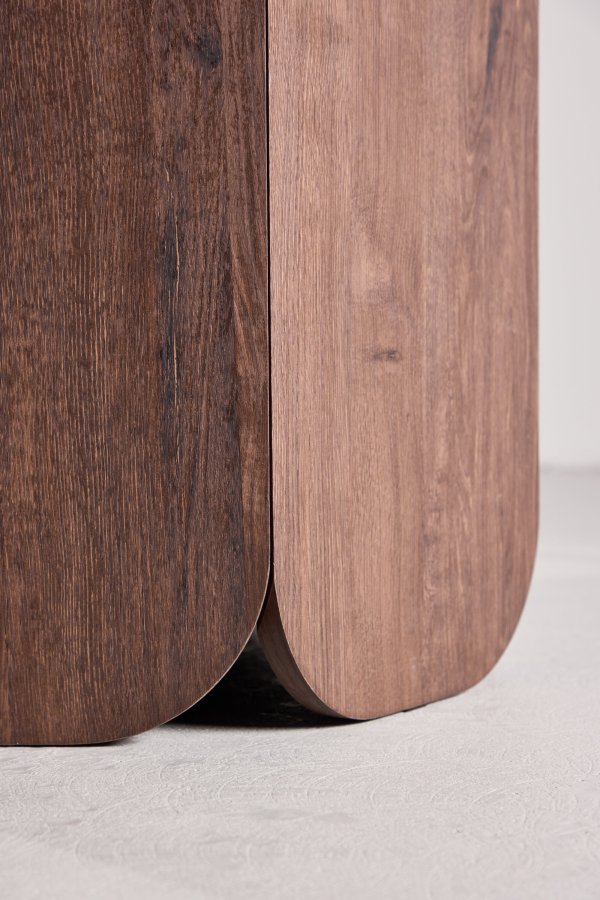 VENTURE DESIGN Tekla spisebord, rund - mocca 3D-papir (�120x75)