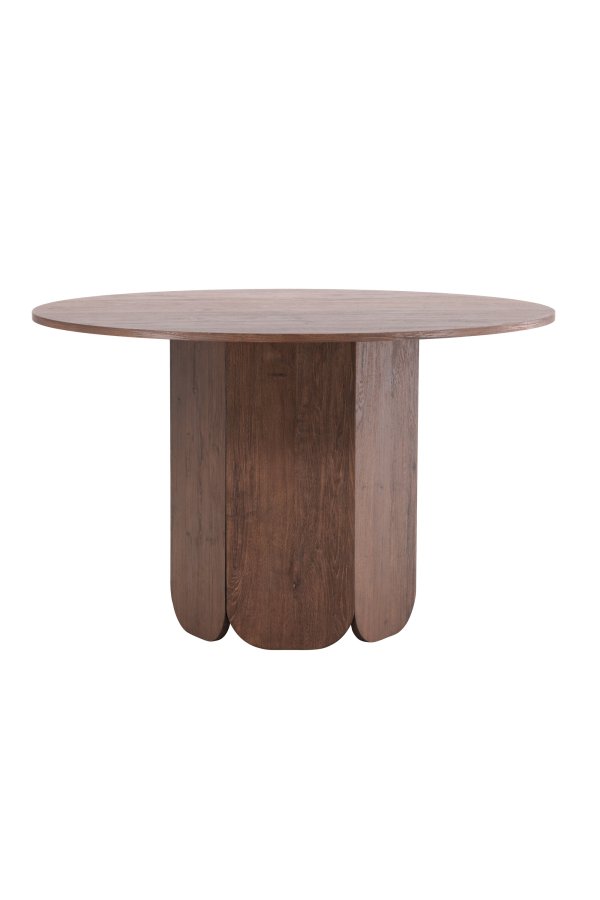 VENTURE DESIGN Tekla spisebord, rund - mocca 3D-papir (�120x75)