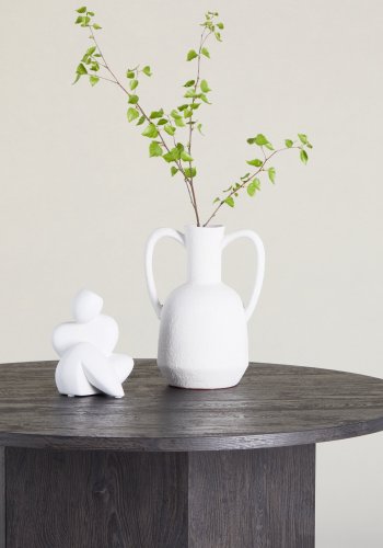 VENTURE DESIGN Tekla salongbord 80x45 cm - MDF med svart 3D-papir