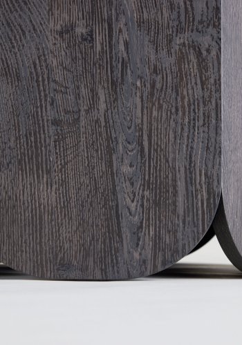 VENTURE DESIGN Tekla salongbord 80x45 cm - MDF med svart 3D-papir