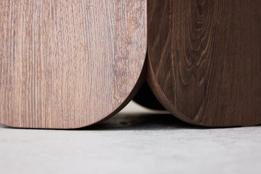 VENTURE DESIGN Tekla sofabord �80x45 cm - MDF med mocca 3D-papir