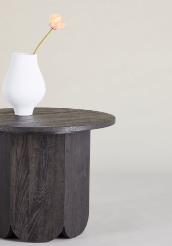 VENTURE DESIGN Tekla salongbord 60x45 cm - MDF med svart 3D-papir