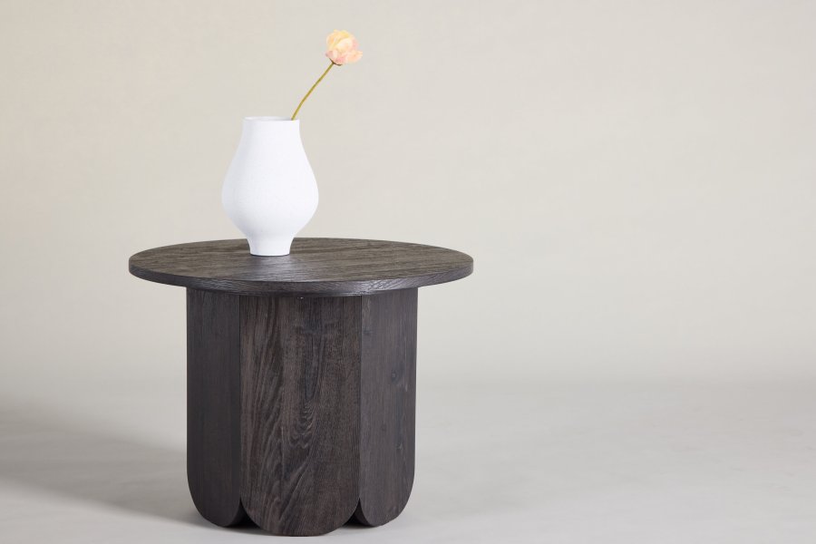 VENTURE DESIGN Tekla salongbord 60x45 cm - MDF med svart 3D-papir