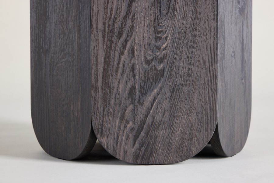 VENTURE DESIGN Tekla salongbord 60x45 cm - MDF med svart 3D-papir