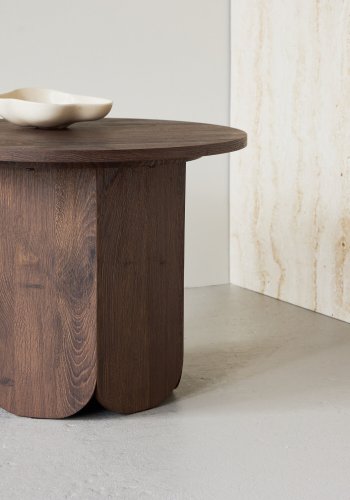 VENTURE DESIGN Tekla soffbord 60x45 cm - MDF med mocca 3D-papper