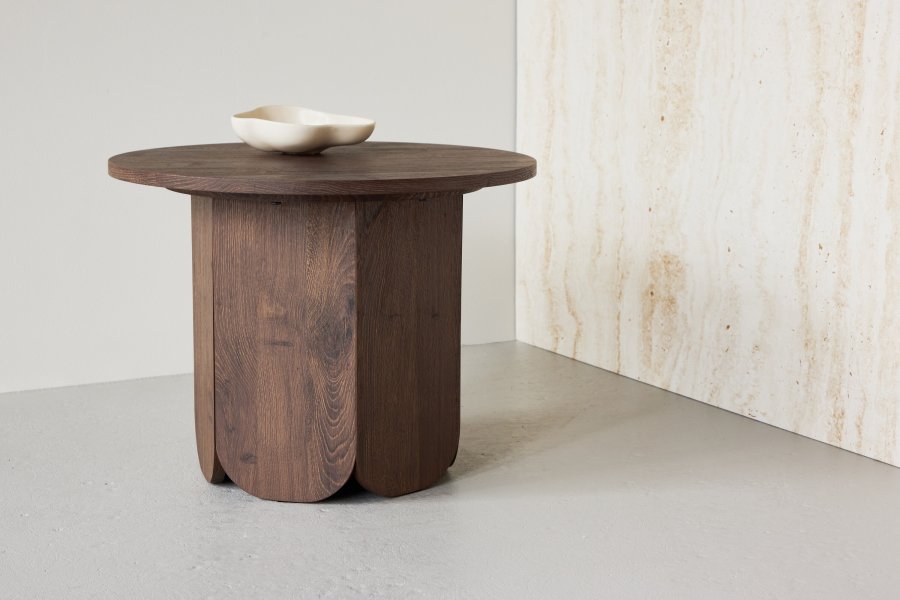 VENTURE DESIGN Tekla soffbord 60x45 cm - MDF med mocca 3D-papper