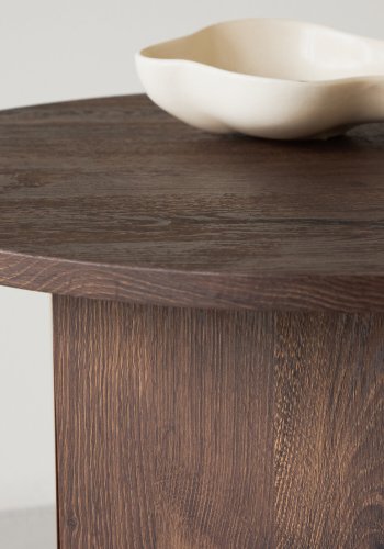 VENTURE DESIGN Tekla soffbord 60x45 cm - MDF med mocca 3D-papper