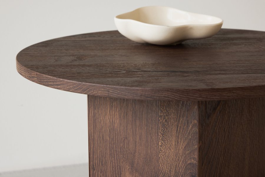 VENTURE DESIGN Tekla soffbord 60x45 cm - MDF med mocca 3D-papper