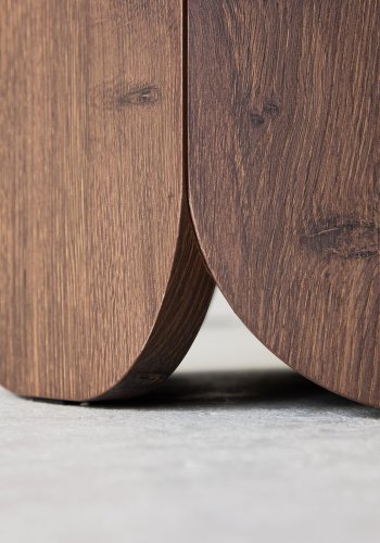 VENTURE DESIGN Tekla soffbord 60x45 cm - MDF med mocca 3D-papper