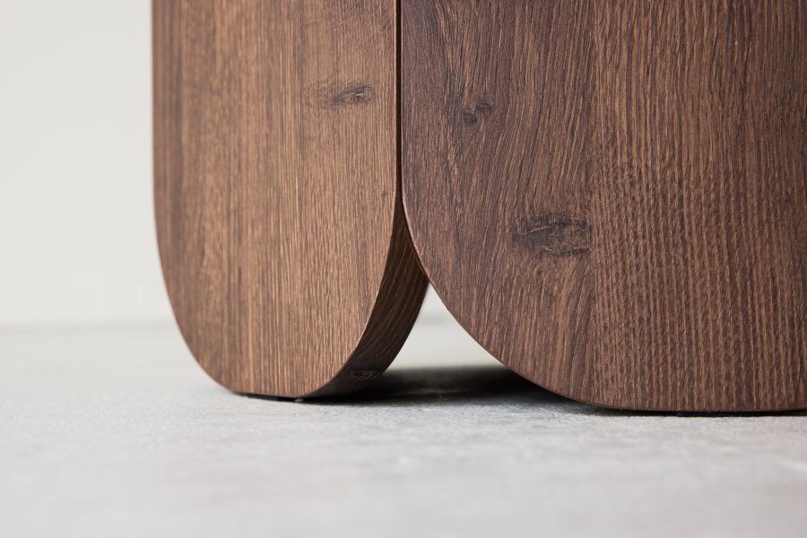 VENTURE DESIGN Tekla soffbord 60x45 cm - MDF med mocca 3D-papper