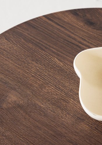 VENTURE DESIGN Tekla soffbord 60x45 cm - MDF med mocca 3D-papper