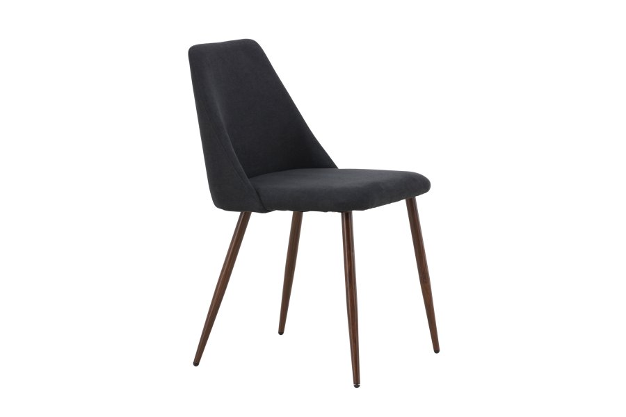 VENTURE DESIGN Night spisebordsstol - sort hr og stl med mocca 3D-papir