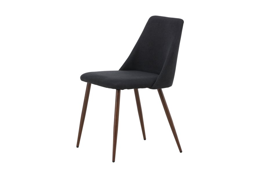 VENTURE DESIGN Night spisebordsstol - sort hr og stl med mocca 3D-papir