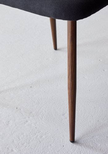 VENTURE DESIGN Night spisebordsstol - sort hr og stl med mocca 3D-papir