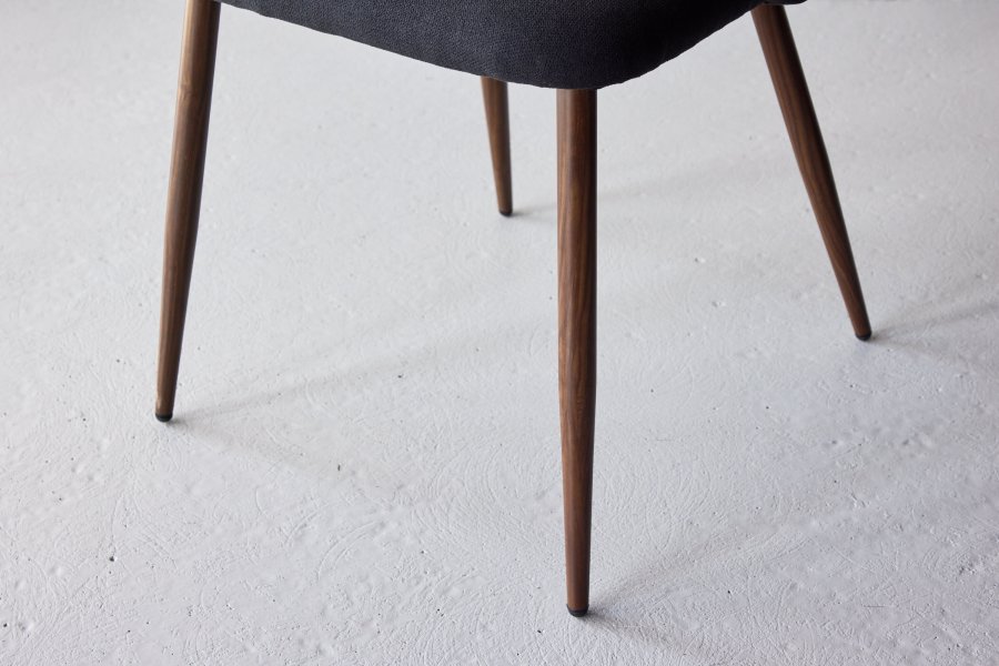 VENTURE DESIGN Night spisebordsstol - sort hr og stl med mocca 3D-papir