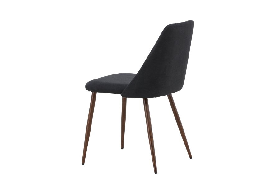 VENTURE DESIGN Night spisebordsstol - sort hr og stl med mocca 3D-papir