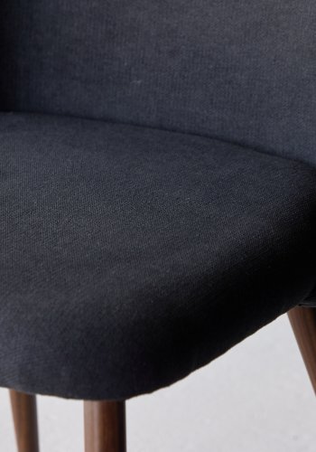 VENTURE DESIGN Night spisebordsstol - sort hr og stl med mocca 3D-papir